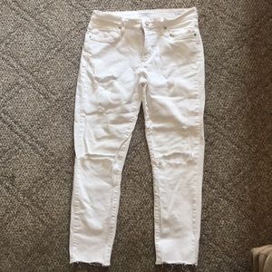 Agolde Sophie Distressed Crop Jeans